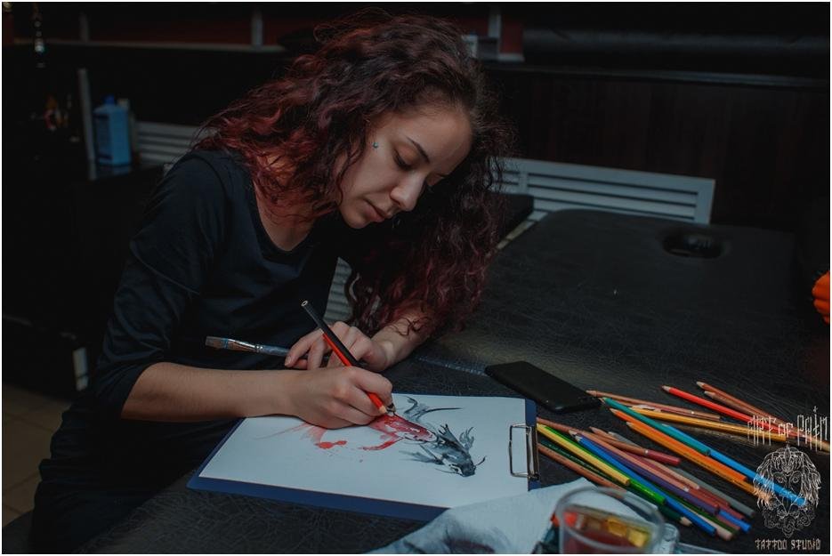 Создание эскиза татуировки