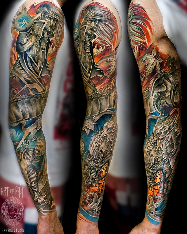 Фото татуировок с фантастическими персонажами
