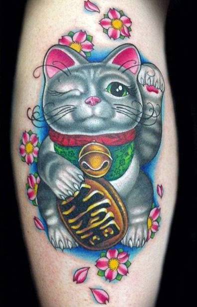 Тату с Манэки-нэко