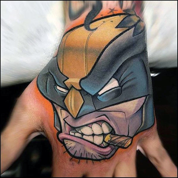 Тату Марвел олд скул