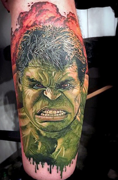 Тату Халк  реализм