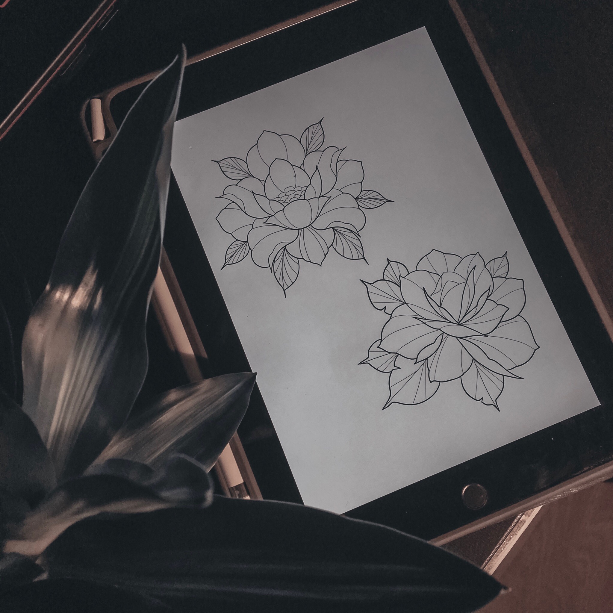 Эскиз тату в стиле минимализм