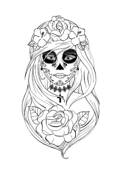 Эскиз Санта Муэрте