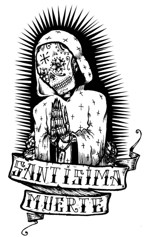 Эскиз тату Муэрте