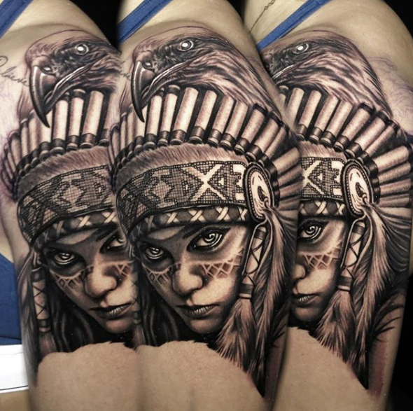 Тату-портрет Никко Хуртадо