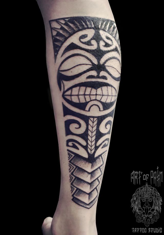 Тату в стиле полинезия