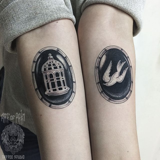 Тату открытая клетка – символ свободы