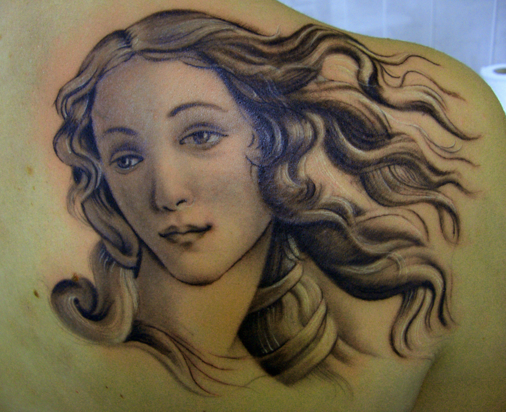 Тату картины Сандро Боттичелли