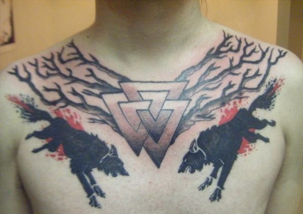 Руническая татуировка валькнаут