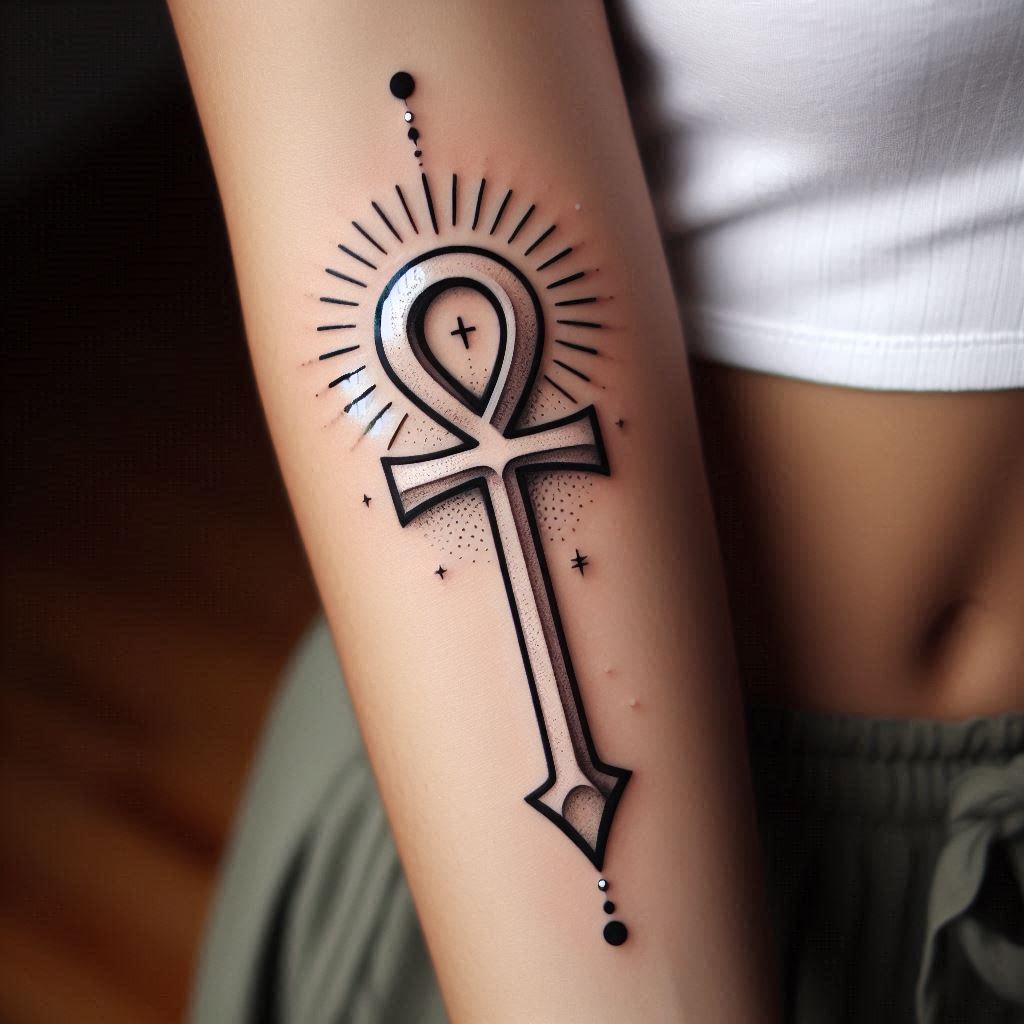 эскиз тату анк