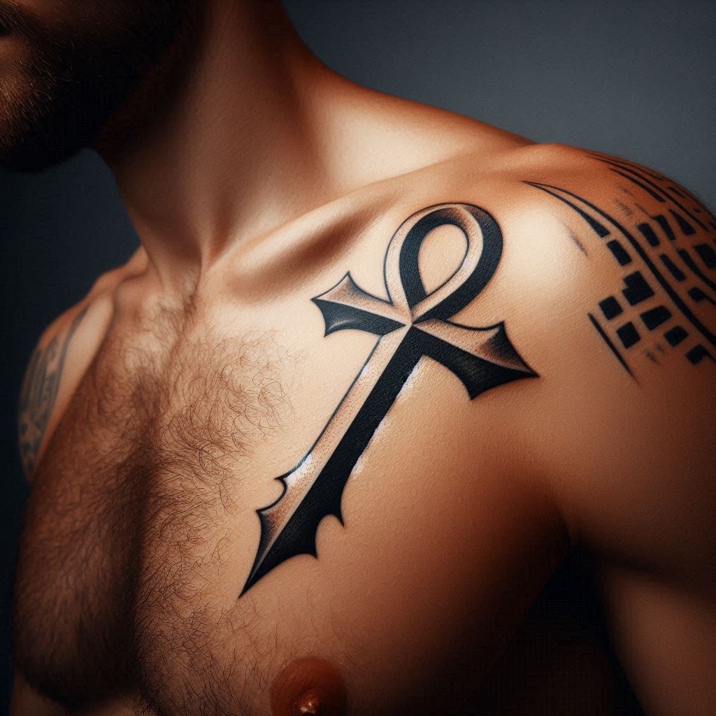 эскиз тату анк