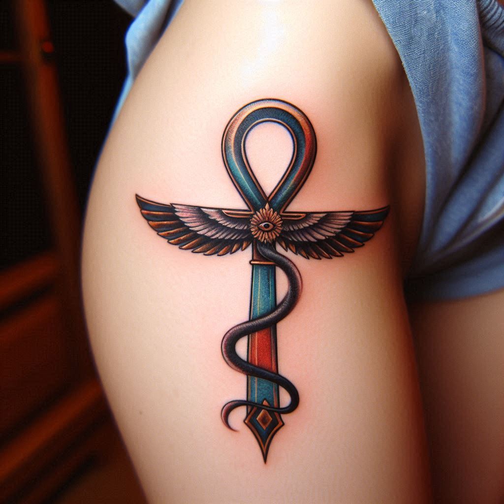 эскиз тату анк