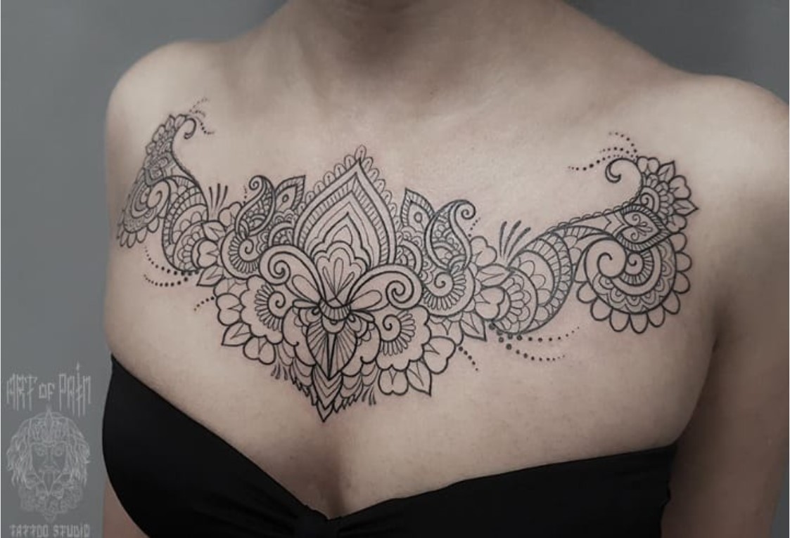 Тату в стиле барокко