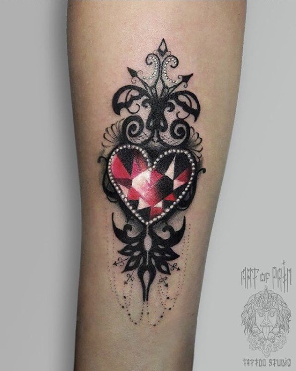 Тату в стиле барокко