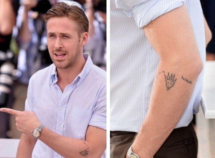 Татуировка Райана Гослинга на руке
