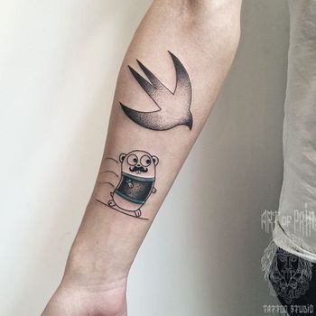 тату на запястье у мужчины