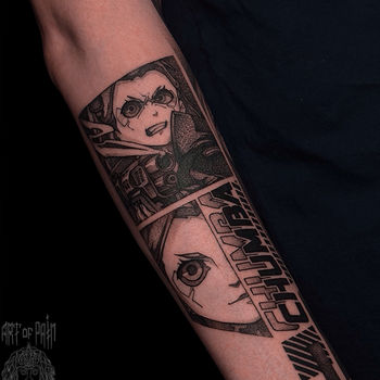 татуировка графика на руке