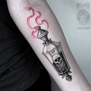 тату в стиле дотворк