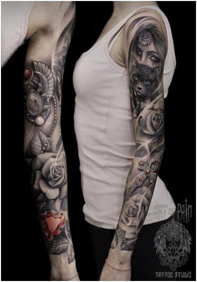 Татуировки по мотивам древнеегипетского пантеона: идеи и значение