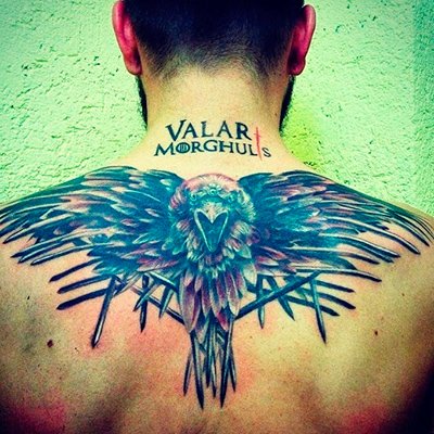Татуировка по Игре престолов – Valar Morghulis