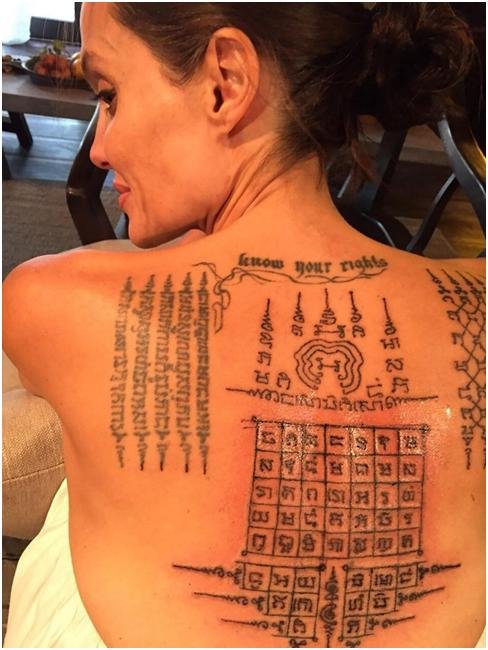 Татуировки Анджелины Джоли и их значение
