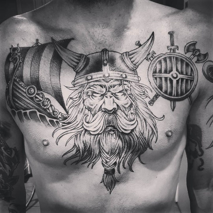 Скандинавские тату для мужчин и женщин, значения татуировок по мифологии