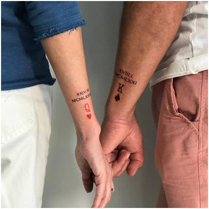 Идея тату для мамочки - даты рождения детей и первые буквы их имен 😍 Tattoo idea | Instagram