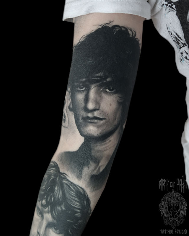 Татуировка мужская реализм на руке мужской портрет – Мастер тату: 