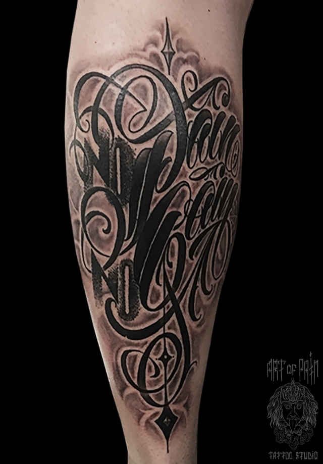 Татуировка мужская чикано на голени надпись – Мастер тату: 