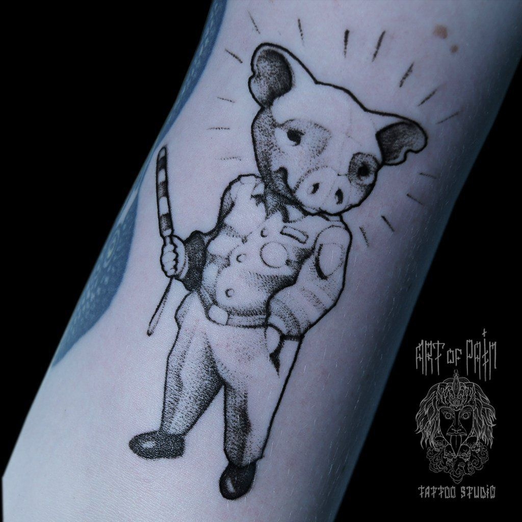 Татуировка женская графика на руке животные – Мастер тату: 
