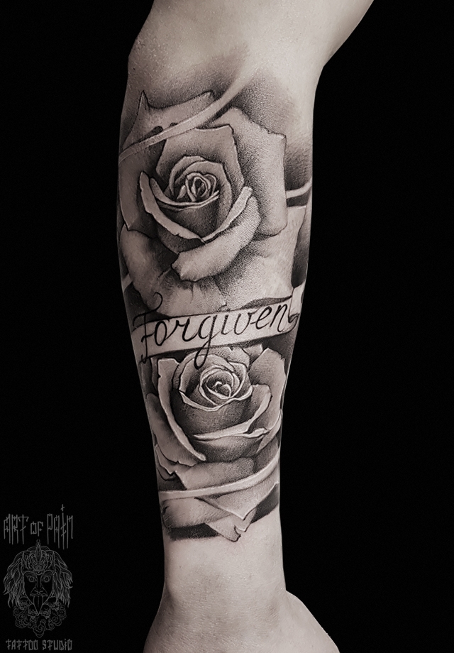 Татуировка мужская чикано на предплечье розы – Мастер тату: 