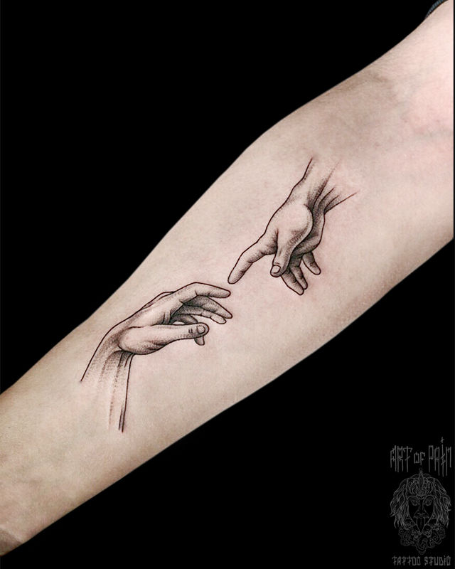 Татуировка женская графика на предплечье руки – Мастер тату: Евгения Шмидт