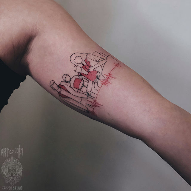 Татуировка женская графика на руке семья – Мастер тату: 