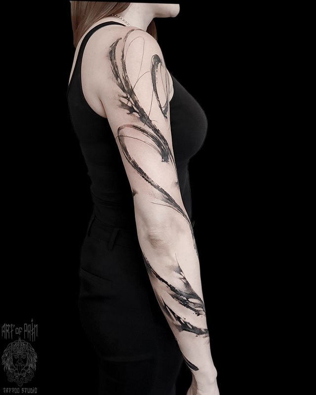Татуировка женская графика на руке узоры – Мастер тату: 