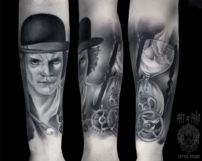 Татуировка мужская black&grey на предплечье портрет – Мастер тату: 