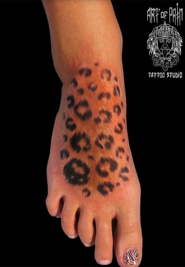 Татуировка женская реализм на ноге животные – Мастер тату: 