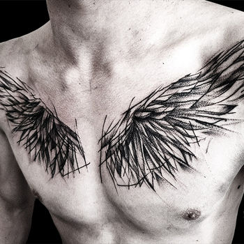 Значение тату крылья у мужчин